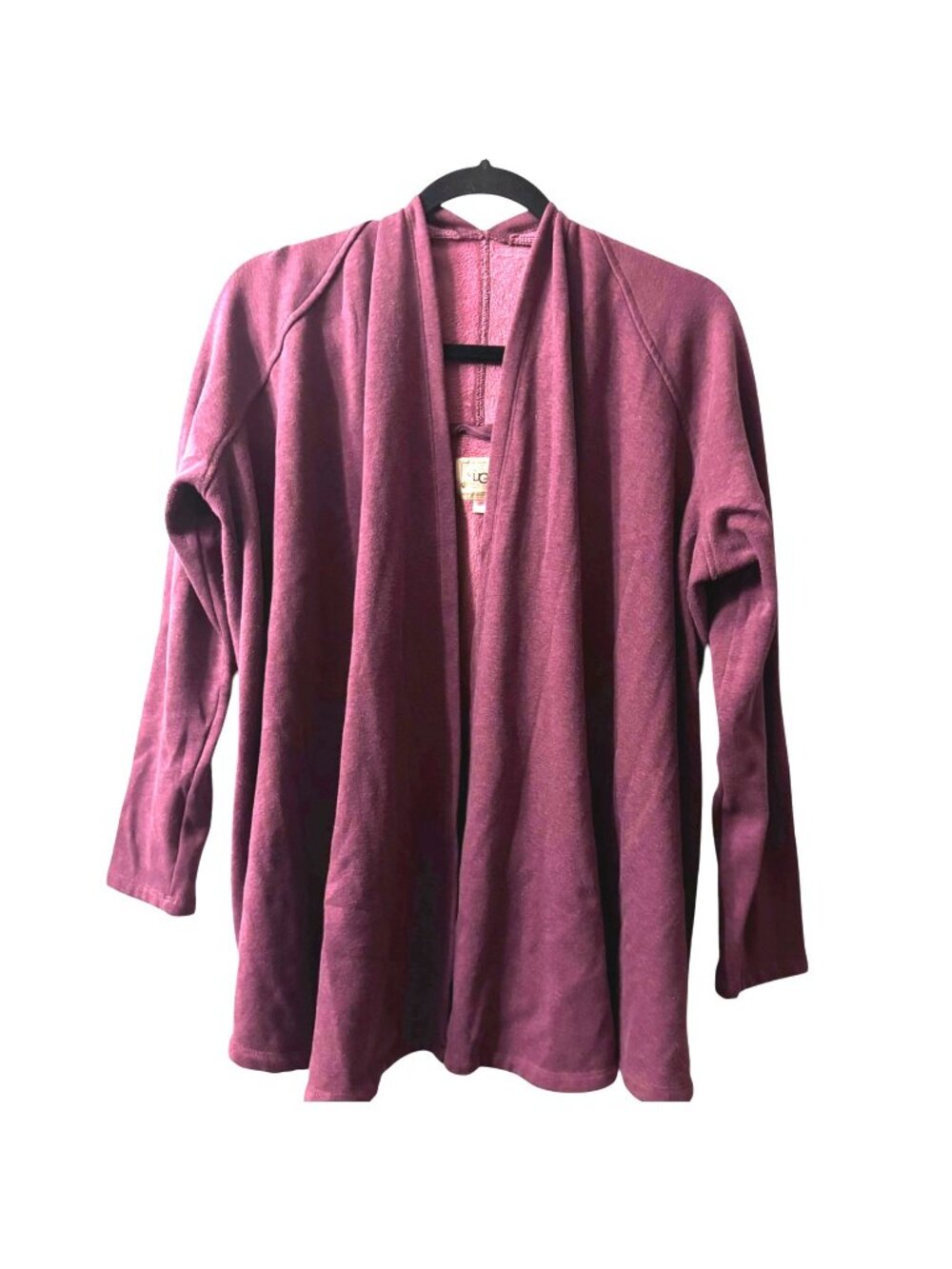 UGG Open Front Oversized Fleece Sweatshirt Cardigan M to XL Super Soft Longline